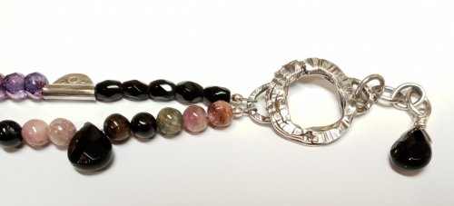 Judy Larson's Using Lower Quality Beads - , Wire Jewelry Design, Design, Beads, attach to the end of the extender chain
